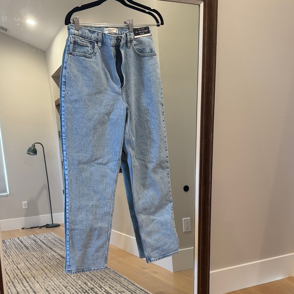 Abercrombie & Fitch Light Blue Straight Leg Jeans